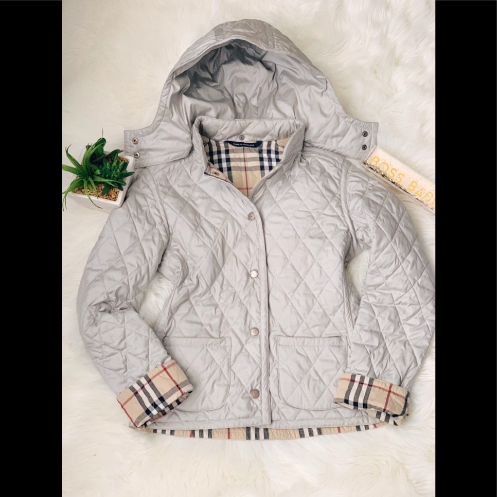 Burberry Removable Hood Quilted Jacket